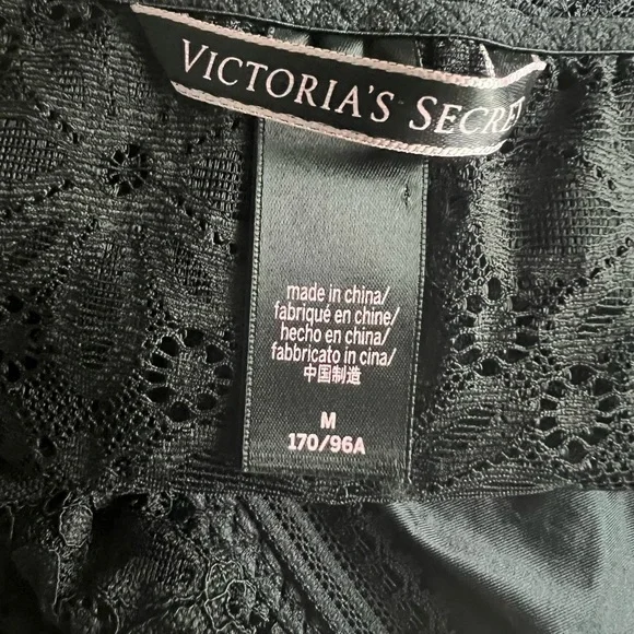 Victoria Secret Black‎ Lace Off Shoulder body suit M - Picture 3 of 5
